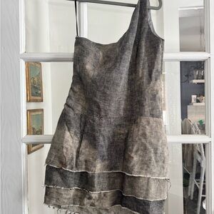 Opening Ceremony one shoulder Gray Dress